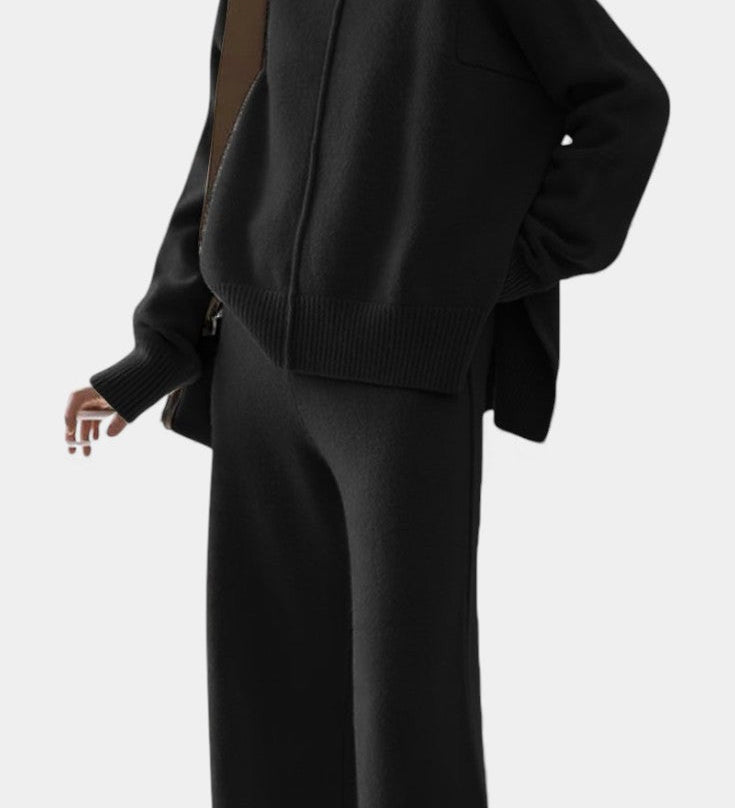 Stanca – Set tricotat cu pantaloni largi