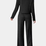 Lizuca – Set tricotat cu pantaloni largi