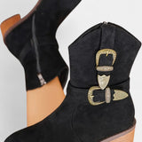Diana – Botine western cu catarame