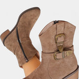 Diana – Botine western cu catarame