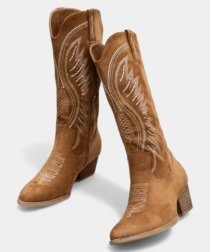 Aurora – Cizme western cu broderie