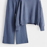 Marcela – Set tricotat cu pantaloni largi