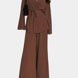 Carla – Set sacou și pantaloni largi
