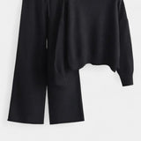 Marcela – Set tricotat cu pantaloni largi