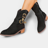 Diana – Botine western cu catarame