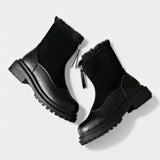 Geanina – Botine cu blăniță și fermoar
