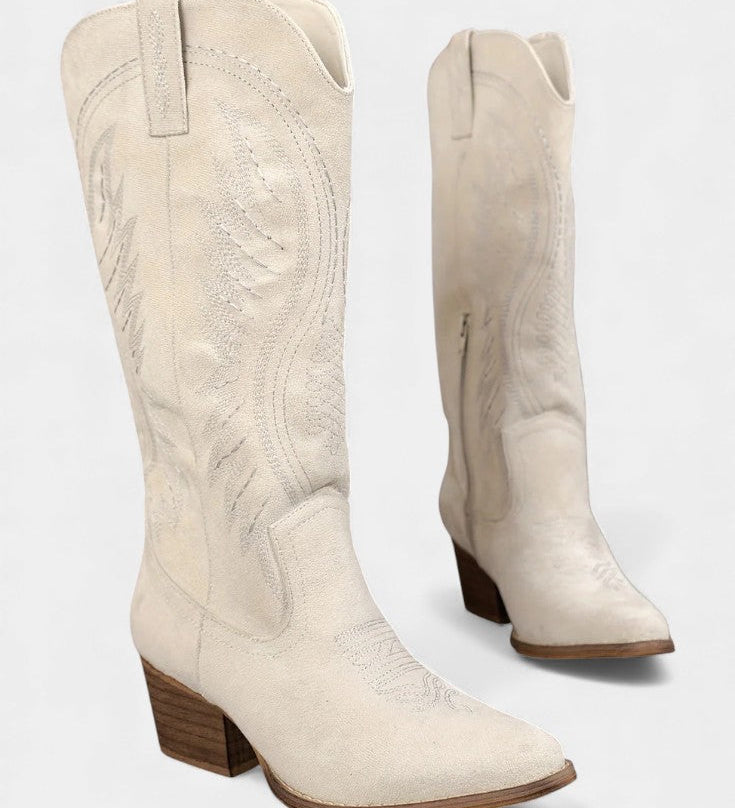 Aurora – Cizme western cu broderie