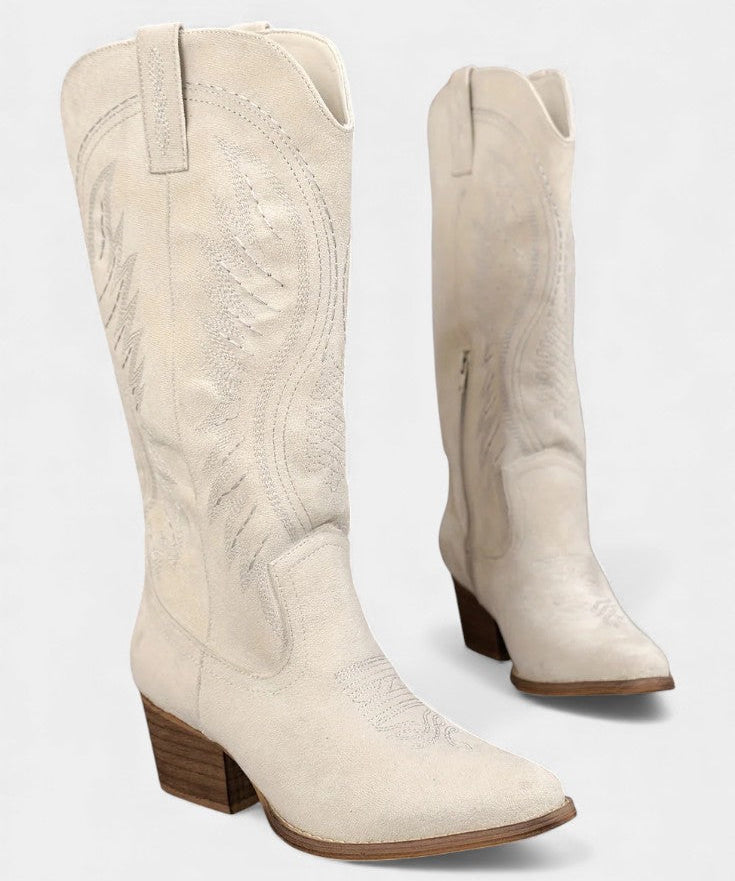 Aurora – Cizme western cu broderie