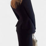 Despina – Set blazer și fustă lungă