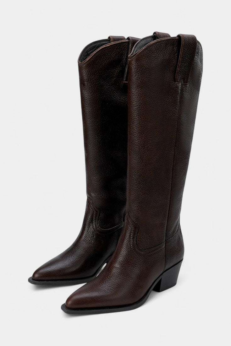 Sorinela – Cizme maro stil equestrian