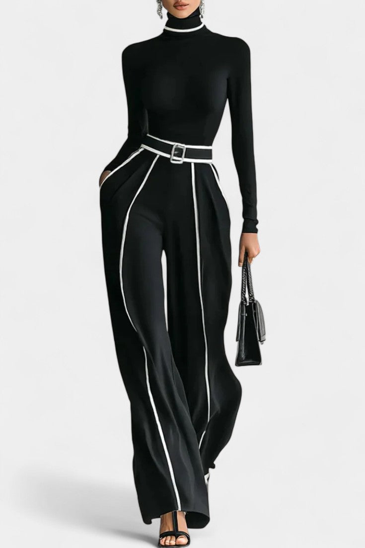 Jana – Set elegant cu pantaloni evazați