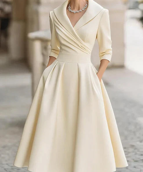 Melania – Rochie cu guler șal