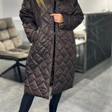 Gabriela – Palton matlasat cu căptușeală leopard