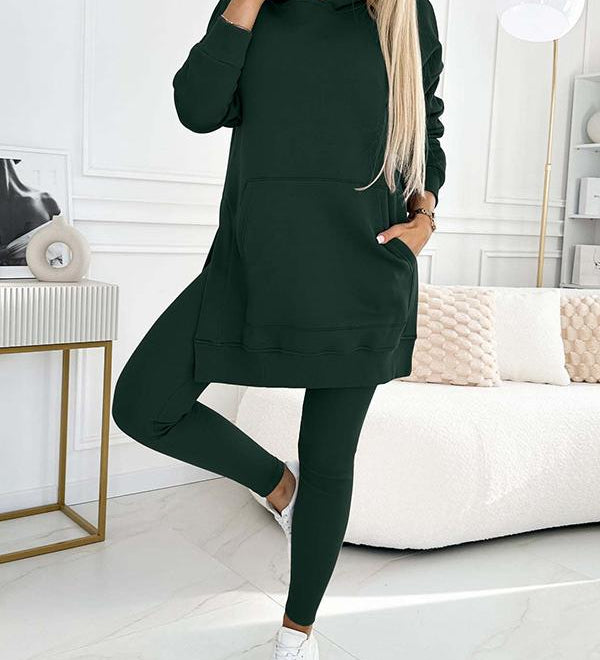 Laura – Set hanorac lung cu colanți