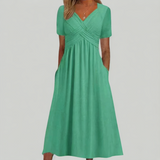 Ramira – Rochie midi cu bust încrucișat