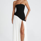Nineta – Rochie lungă de seară cu șliț