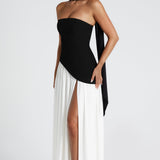 Nineta – Rochie lungă de seară cu șliț