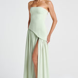 Nineta – Rochie lungă de seară cu șliț