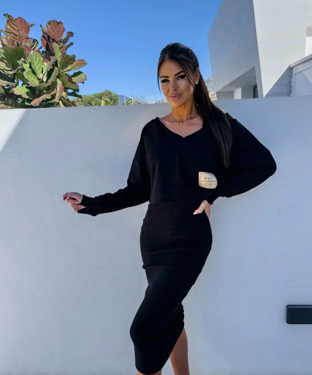 Anișoara – Set cu bluză și rochie