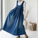 Iulia – Rochie maxi din denim