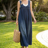 Iulia – Rochie maxi din denim