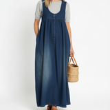 Iulia – Rochie maxi din denim