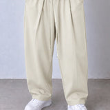 Victor – Pantaloni crem cu pense
