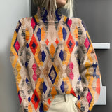Safta – Pulover cu romburi colorate