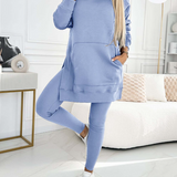 Laura – Set hanorac lung cu colanți