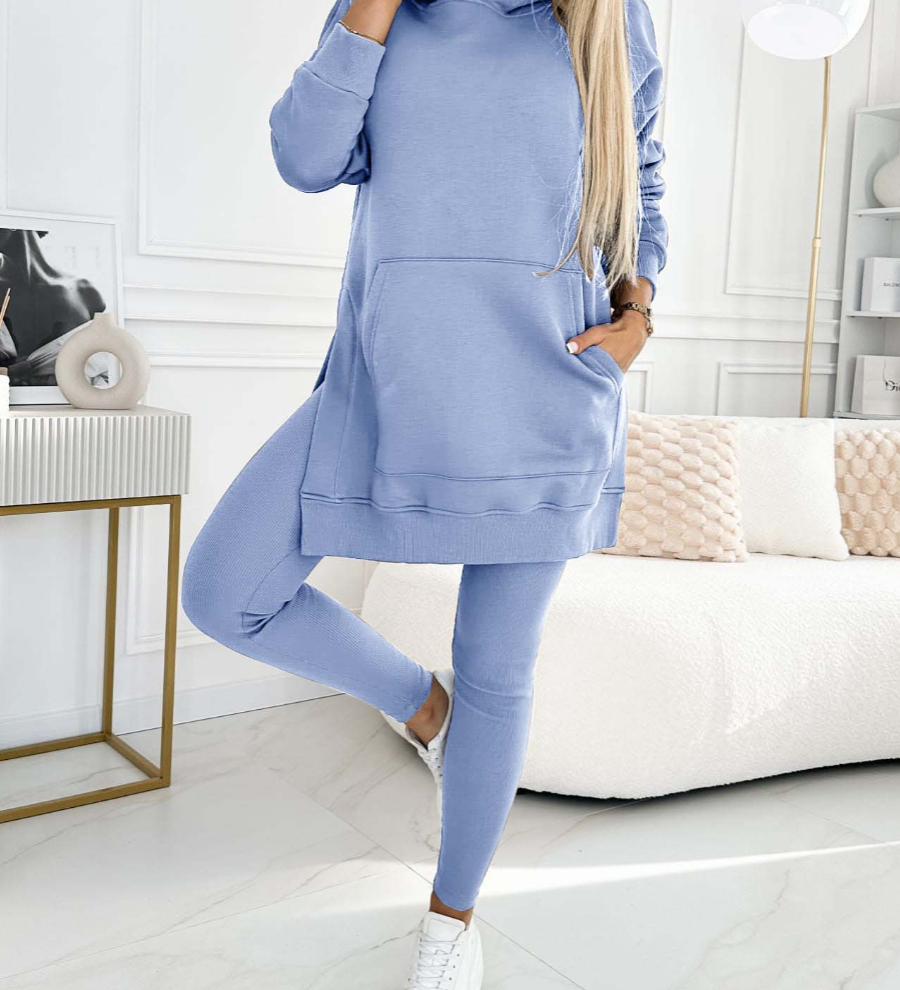 Laura – Set hanorac lung cu colanți