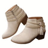 Varvara – Botine cu barete și ciucure