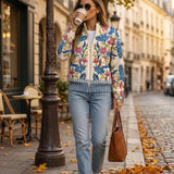 Marcela – Cardigan cu flori sălbatice