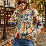 Marcela – Cardigan cu flori sălbatice