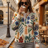 Marcela – Cardigan cu flori sălbatice