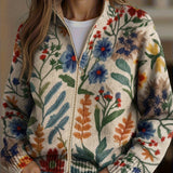 Marcela – Cardigan cu flori sălbatice