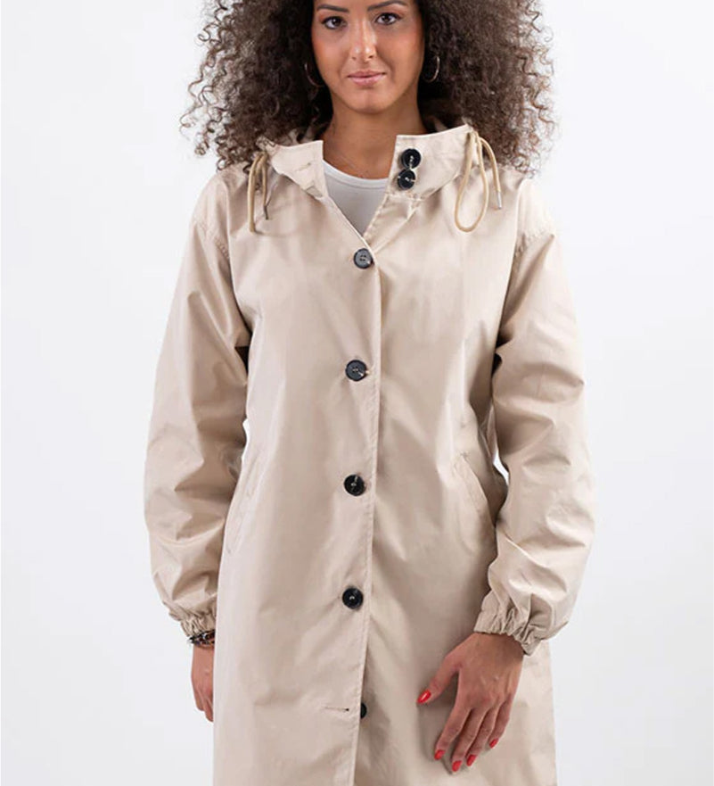 Marilena – Trenci oversized cu glugă