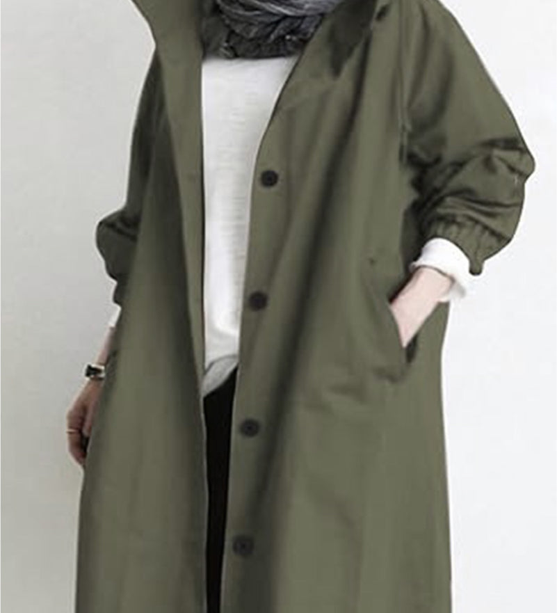 Marilena – Trenci oversized cu glugă