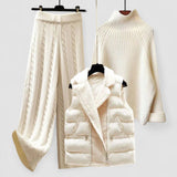 Maia – Set pulover, vestă și pantaloni