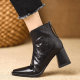 Lenuța – Botine cu toc gros