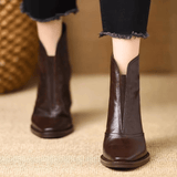 Lenuța – Botine cu toc gros