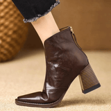 Lenuța – Botine cu toc gros