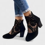 Tudora – Botine cu dantelă și toc