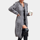 Jana – Cardigan lung cu franjuri