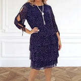 Doina – Rochie etajată cu imprimeu mărunt