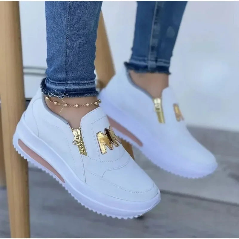 Grațiela – Sneakers cu platformă și fermoar